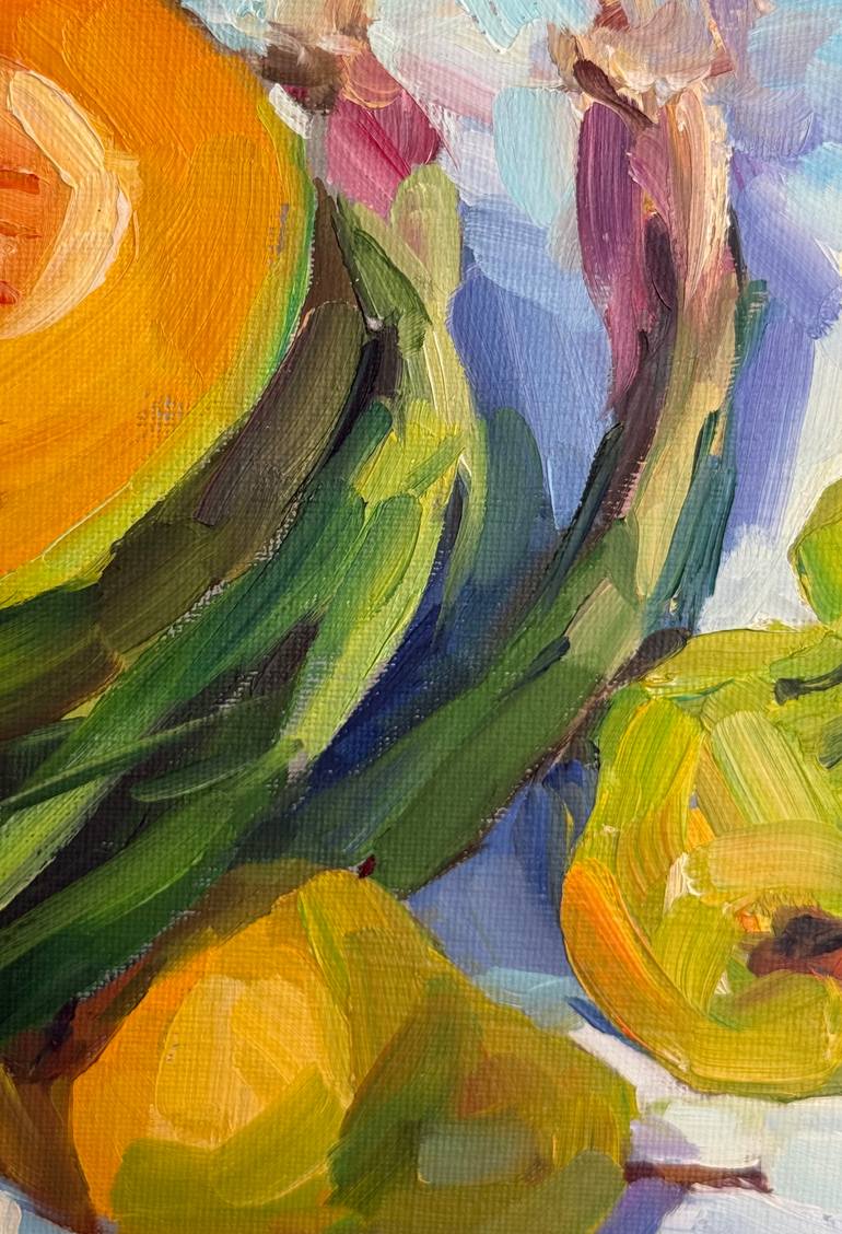 Original Expressionism Still Life Painting by Olga Ibadullayeva