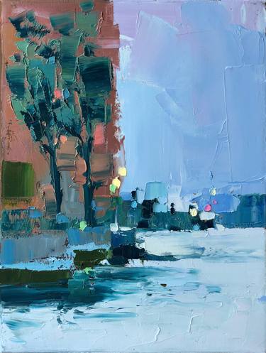 Print of Impressionism Cities Paintings by Olga Ibadullayeva