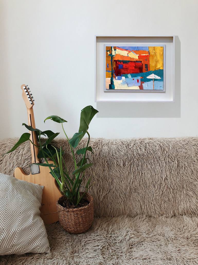 Original Abstract Expressionism Abstract Painting by Olga Ibadullayeva
