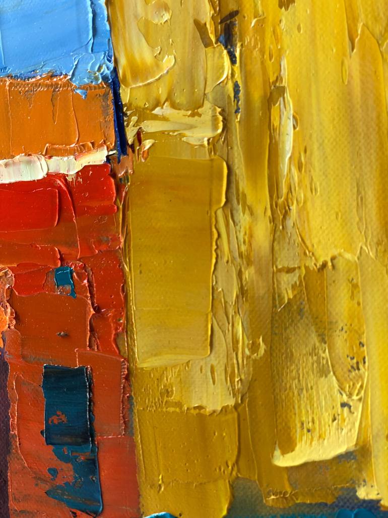 Original Abstract Expressionism Abstract Painting by Olga Ibadullayeva
