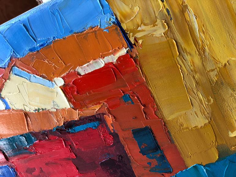Original Abstract Expressionism Abstract Painting by Olga Ibadullayeva