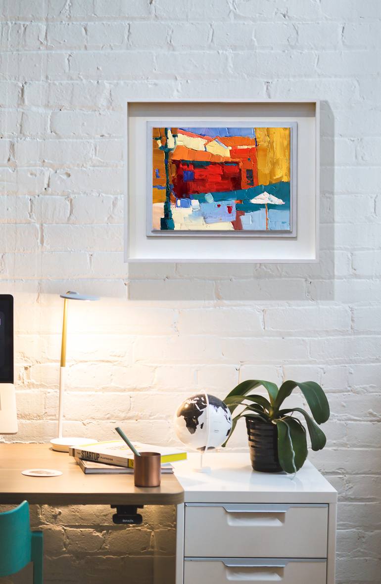 Original Abstract Expressionism Abstract Painting by Olga Ibadullayeva