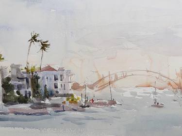 Print of Seascape Paintings by Olga Ibadullayeva