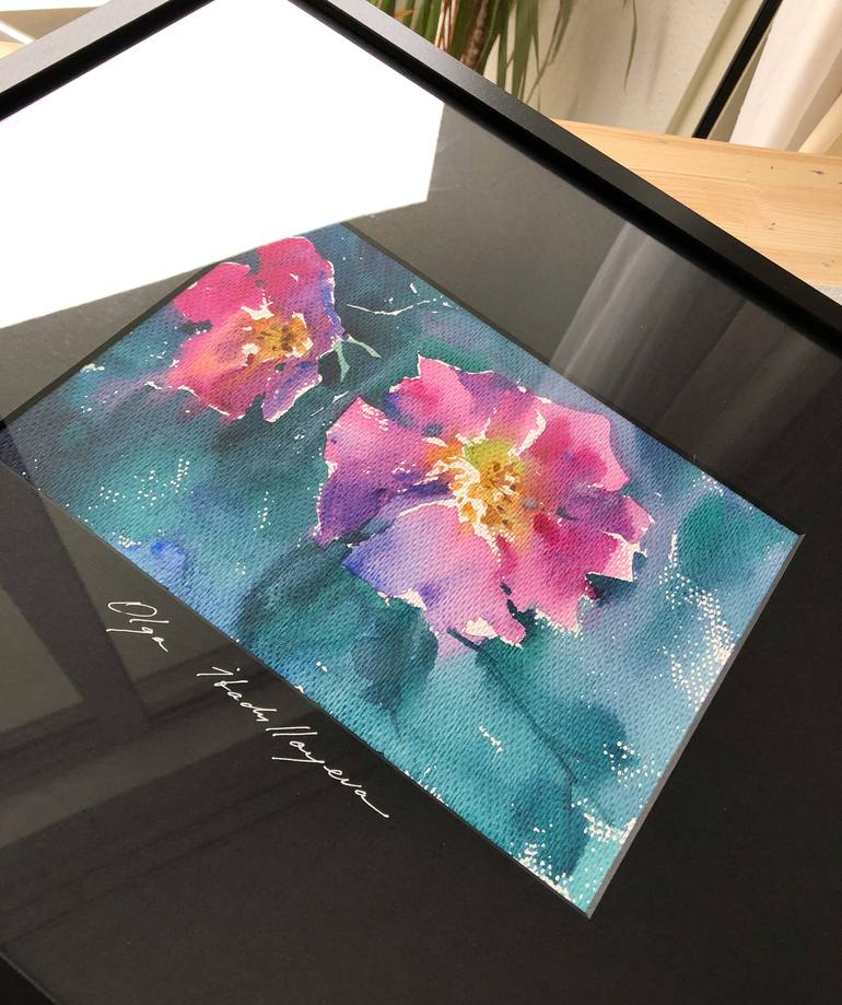 Original Conceptual Floral Painting by Olga Ibadullayeva