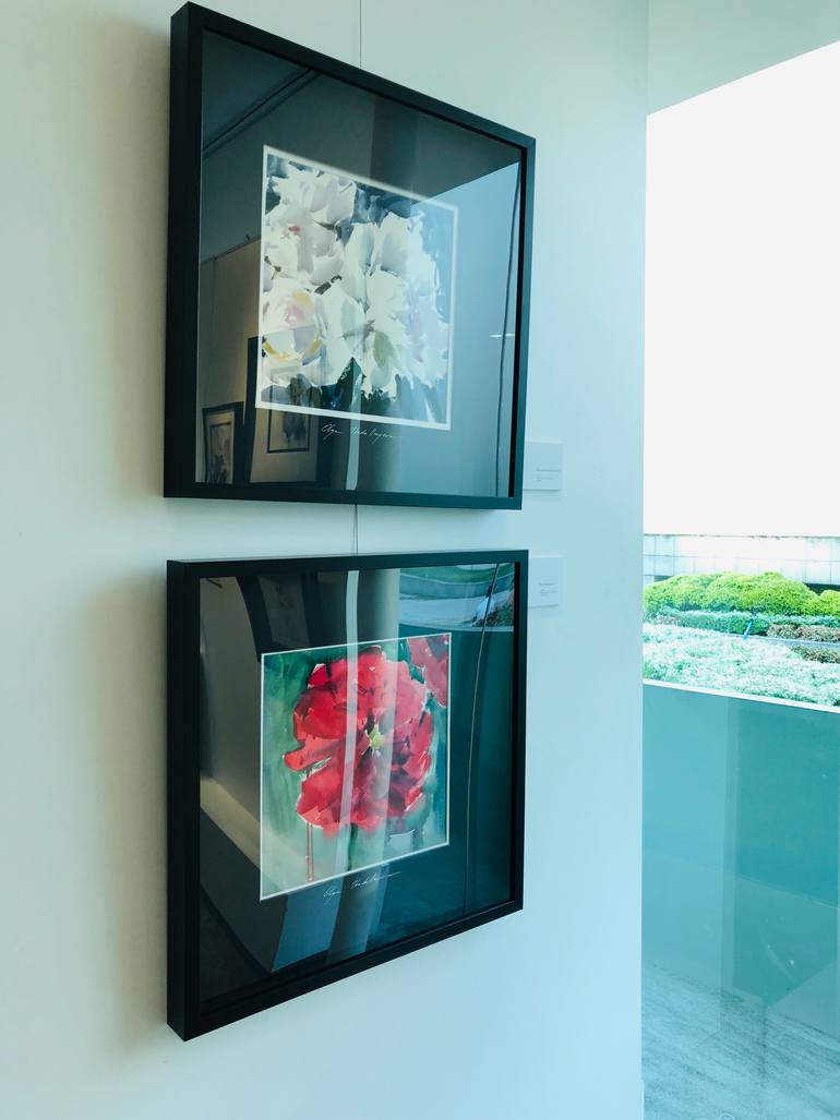 Original Figurative Floral Painting by Olga Ibadullayeva