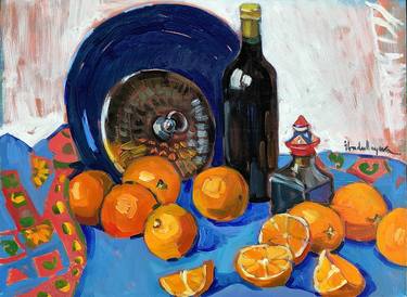 Original Fine Art Still Life Paintings by Olga Ibadullayeva