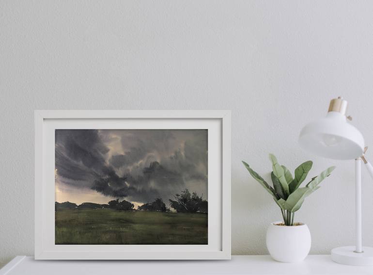 Original Expressionism Landscape Painting by Olga Ibadullayeva