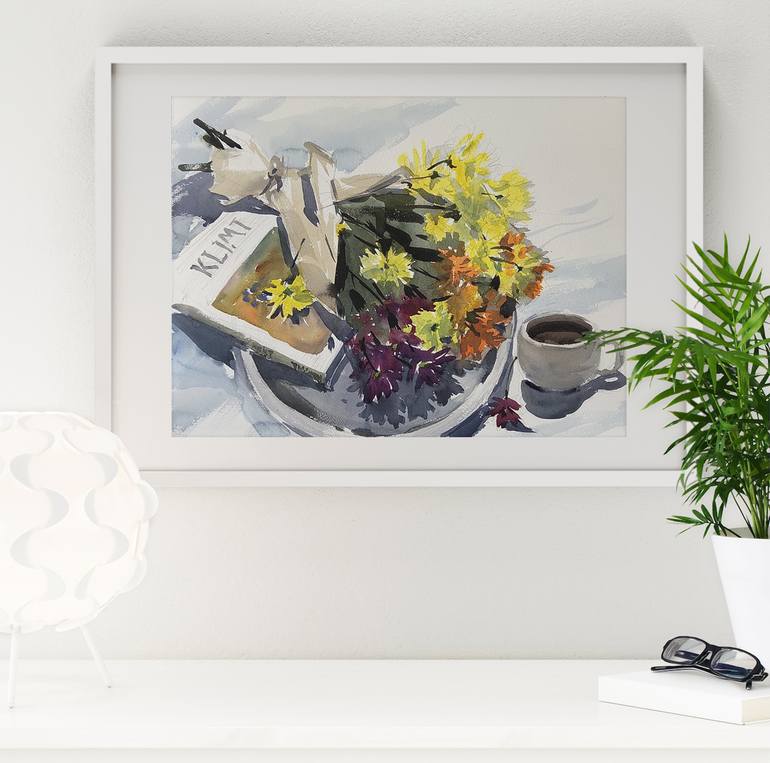 Original Expressionism Floral Painting by Olga Ibadullayeva