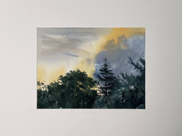 Original Expressionism Landscape Painting by Olga Ibadullayeva