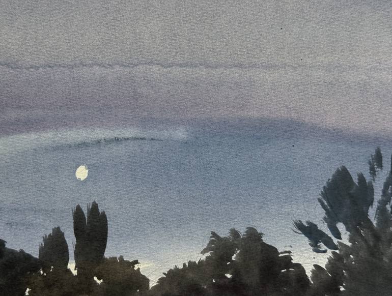 Original Expressionism Landscape Painting by Olga Ibadullayeva
