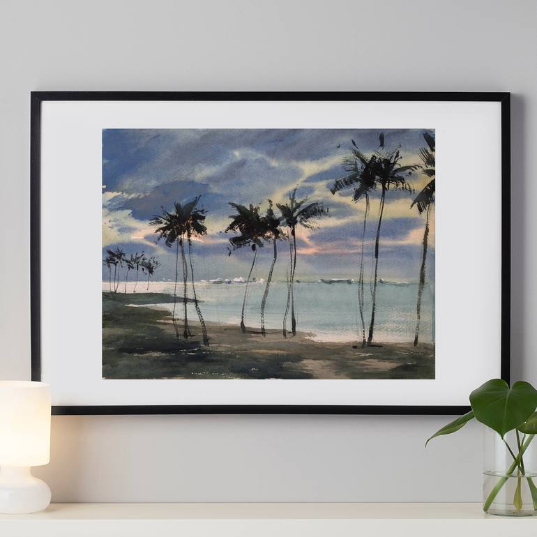 Original Expressionism Landscape Painting by Olga Ibadullayeva