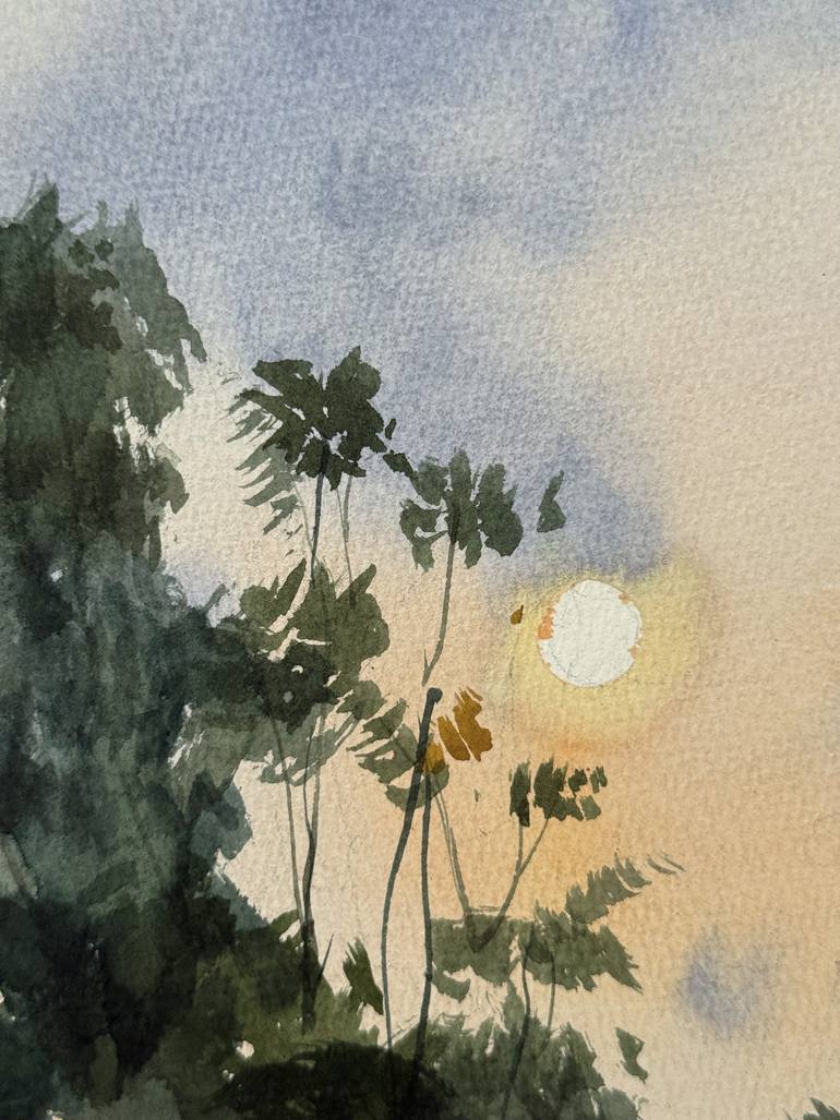 Original Impressionism Nature Painting by Olga Ibadullayeva