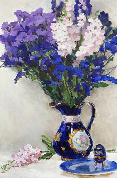 Still Life with a Cobalt Blue Vase thumb