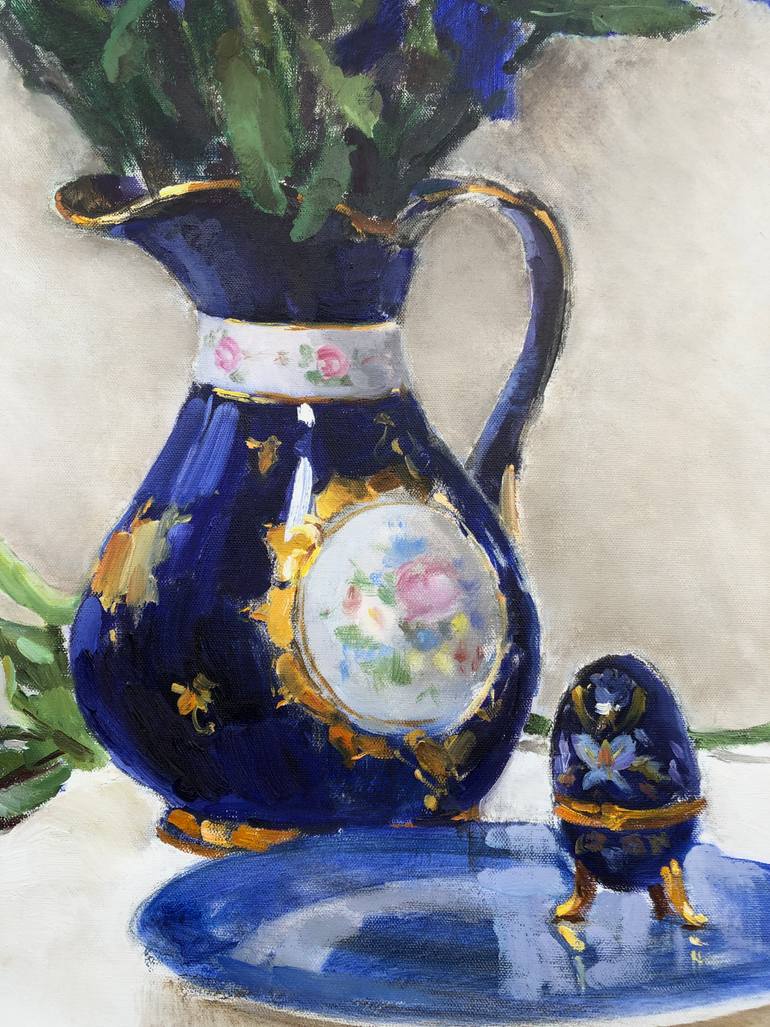 Original Expressionism Still Life Painting by Olga Ibadullayeva