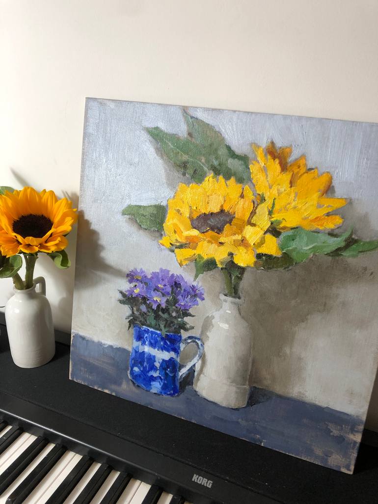 Original Expressionism Still Life Painting by Olga Ibadullayeva