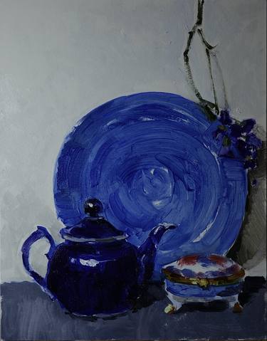 Still life with a blue Teapot thumb