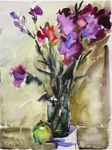 Print of Impressionism Still Life Paintings by Olga Ibadullayeva