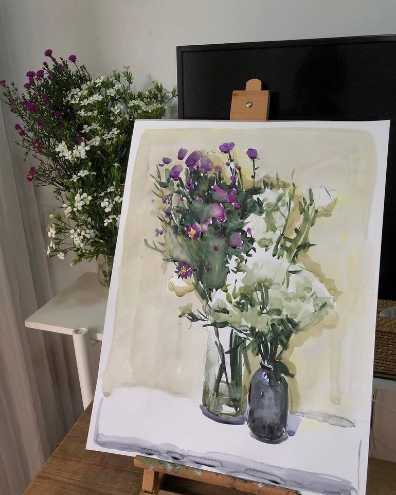Original Figurative Still Life Painting by Olga Ibadullayeva