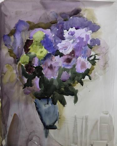 Bouquet in purple colours thumb