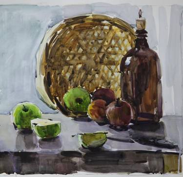 Still life with Basket and Apples thumb