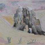 Proud Sand Lunette at Sunset by Emily Imeson