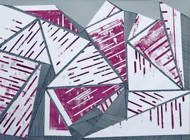Original Abstract Printmaking by Kelly Marie Smith
