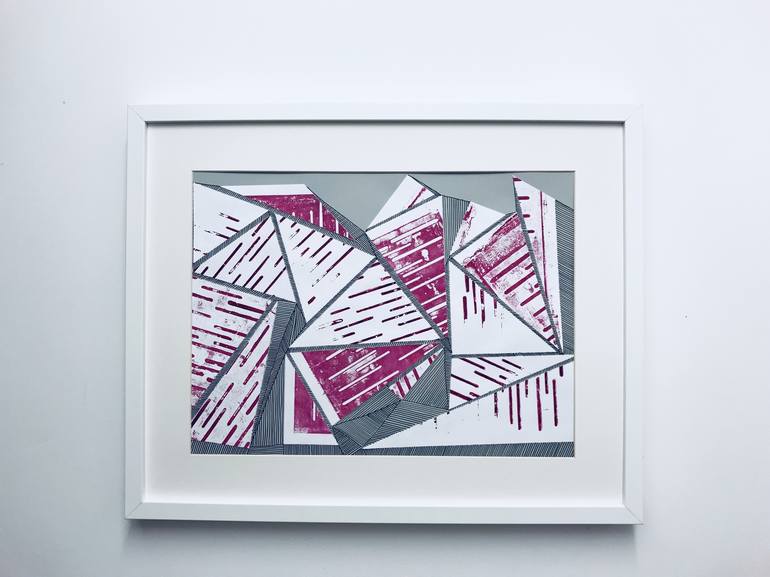 Original Abstract Printmaking by Kelly Marie Smith