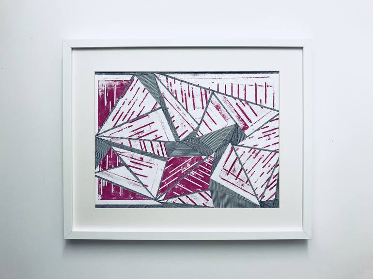 Original Fine Art Abstract Printmaking by Kelly Marie Smith