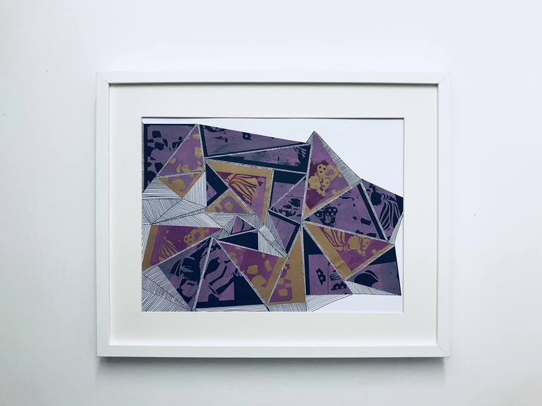 Original Abstract Printmaking by Kelly Marie Smith