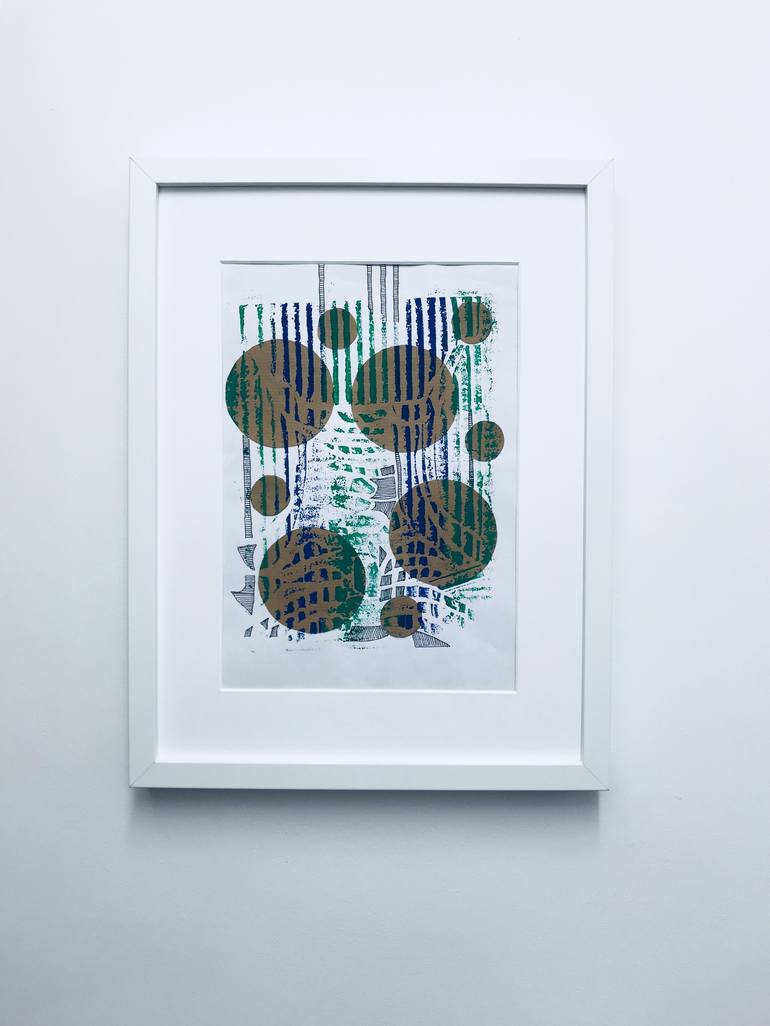 Original Abstract Printmaking by Kelly Marie Smith