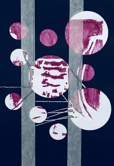 Original Abstract Printmaking by Kelly Marie Smith