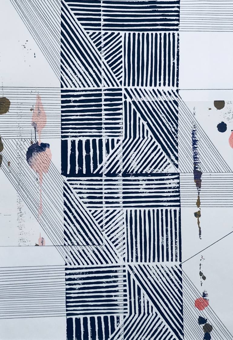 Original Abstract Printmaking by Kelly Marie Smith | Abstract Art on Paper | No. 30a - Limited Edition 1 of 1
