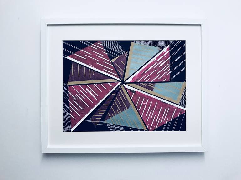 Original Abstract Printmaking by Kelly Marie Smith