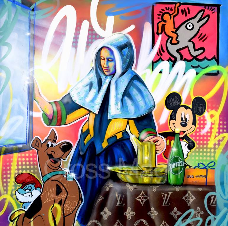 Original Pop Art Popular culture Paintings by Cross Magri