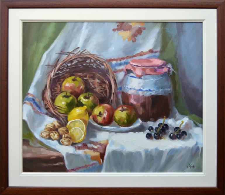 Original Fine Art Food Painting by Valentin Gutu
