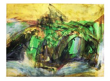 Original Abstract Landscape Printmaking by Hillary Kaye