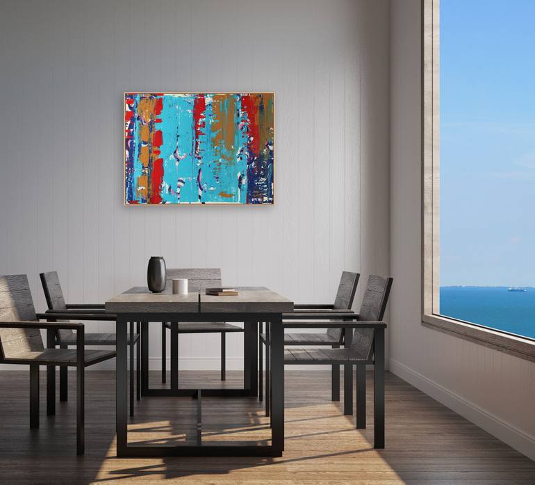 Original Abstract Expressionism Abstract Painting by James Douglas Cooper