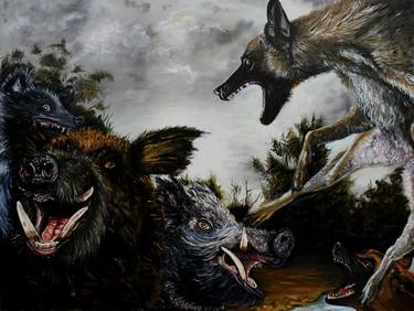 Original Fine Art Animal Paintings by Hayden John