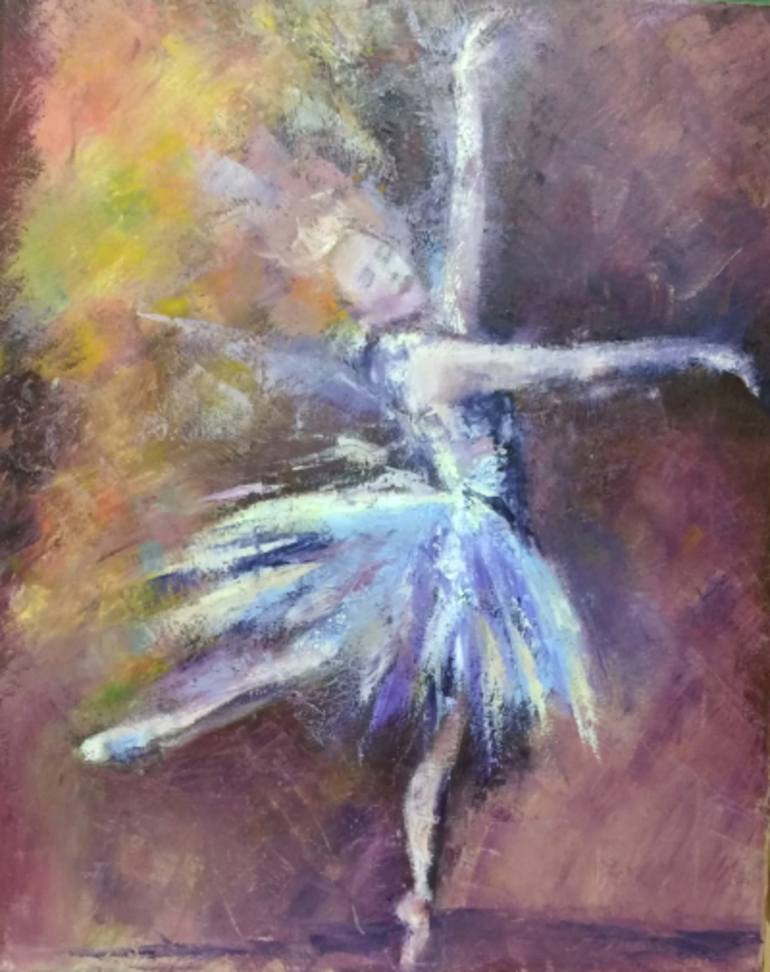 Ballerina Painting by Suchita Karkhanis | Saatchi Art