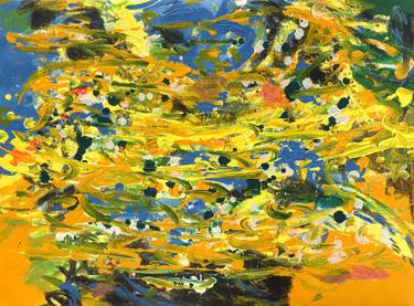 Original Expressionism Abstract Painting by Su Ok Joo
