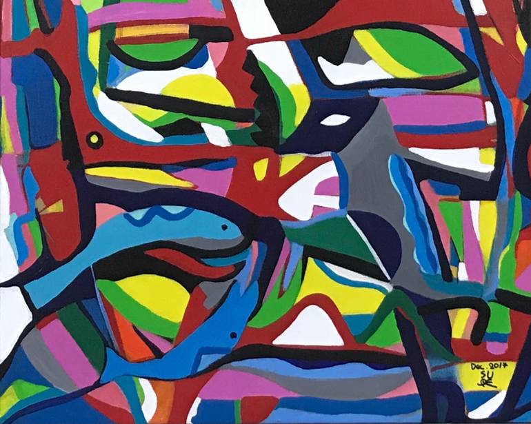 Print of Expressionism Animal Paintings by Su Ok Joo