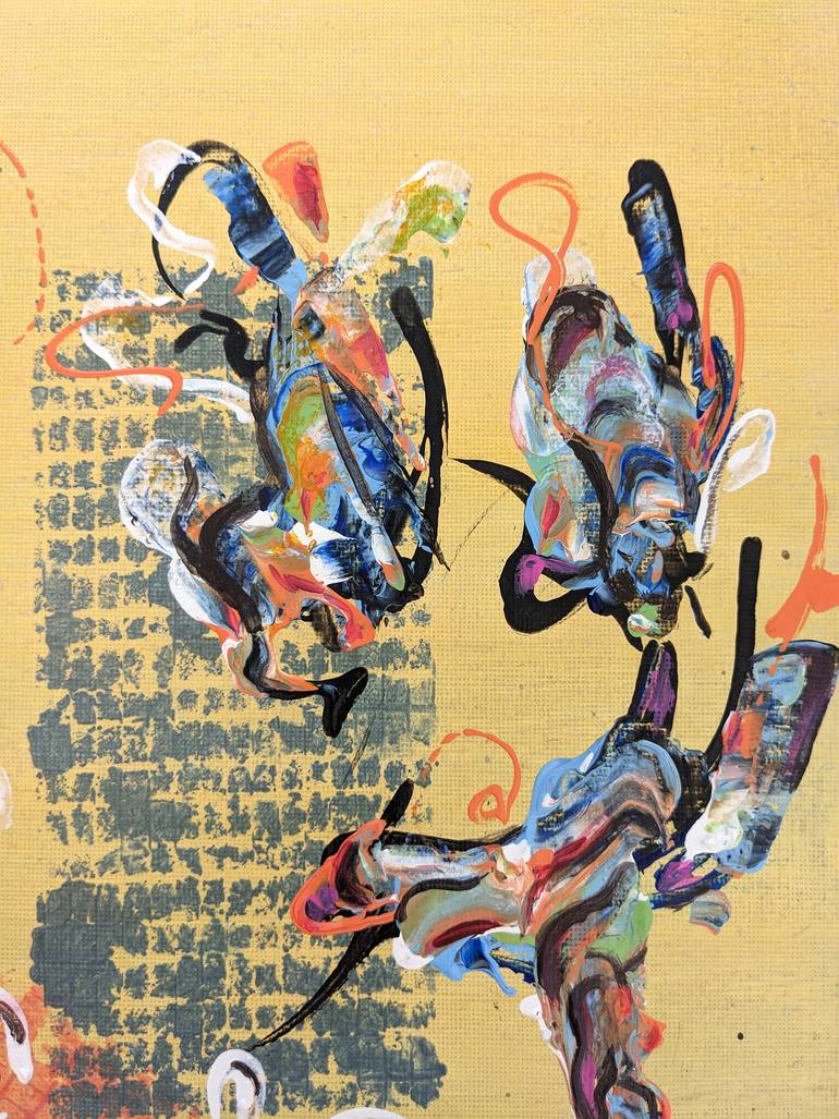 Original Abstract Expressionism Abstract Painting by Lena Kolambet