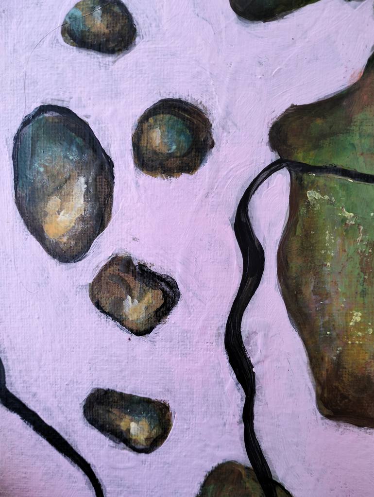 Original Abstract Expressionism Abstract Painting by Lena Kolambet
