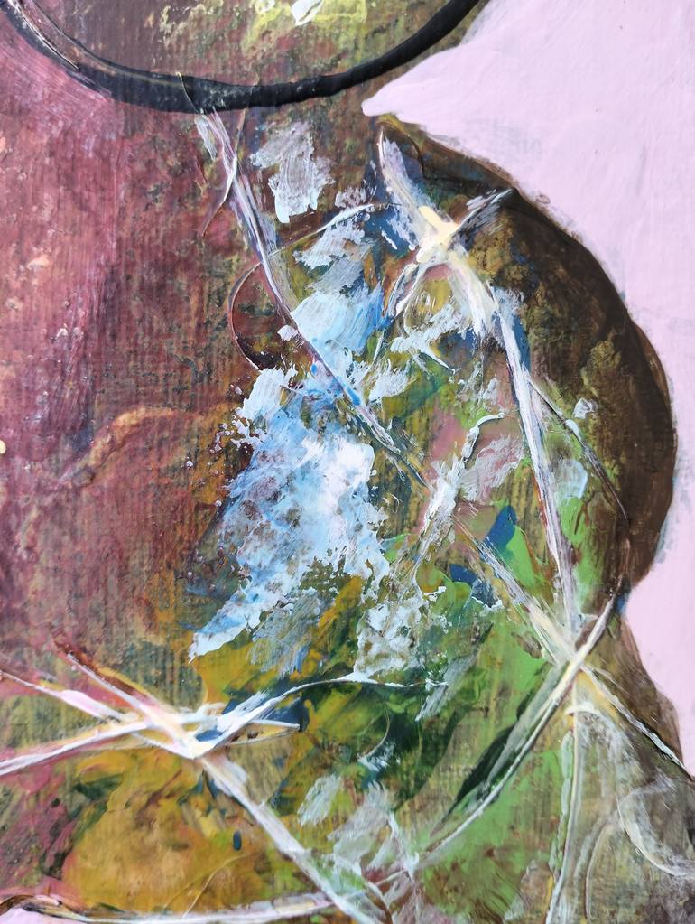 Original Abstract Expressionism Abstract Painting by Lena Kolambet
