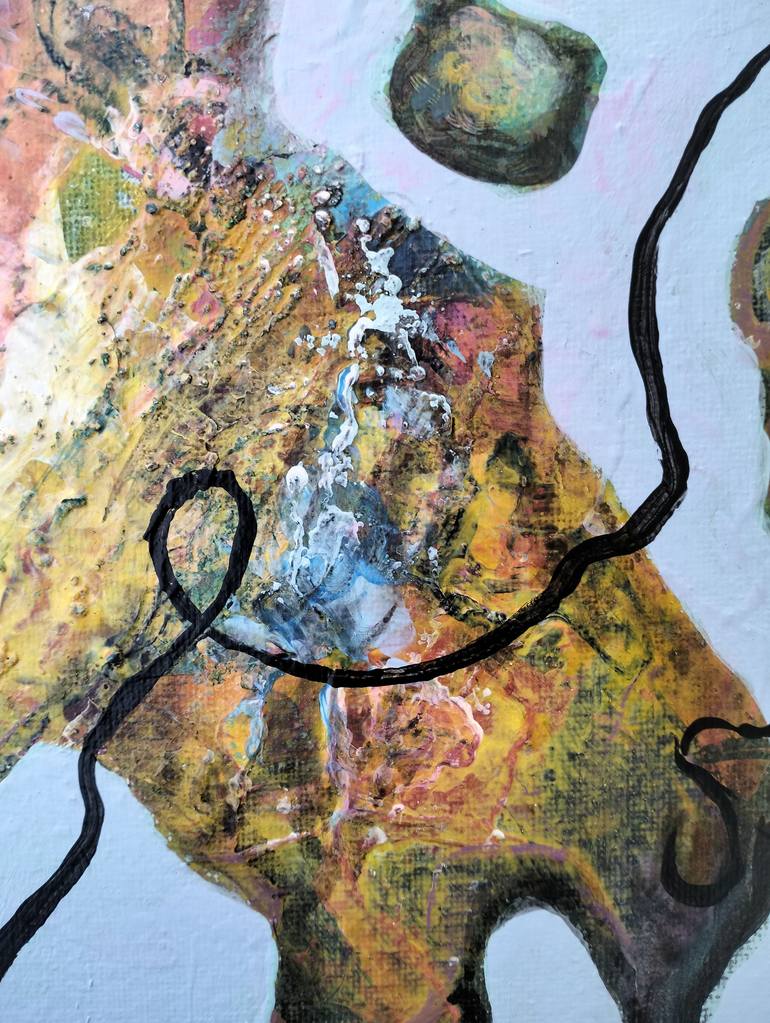 Original Abstract Expressionism Abstract Painting by Lena Kolambet