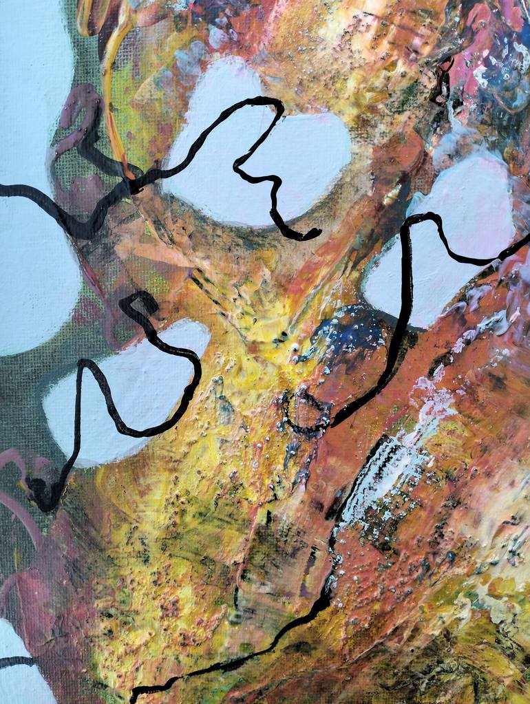 Original Abstract Expressionism Abstract Painting by Lena Kolambet