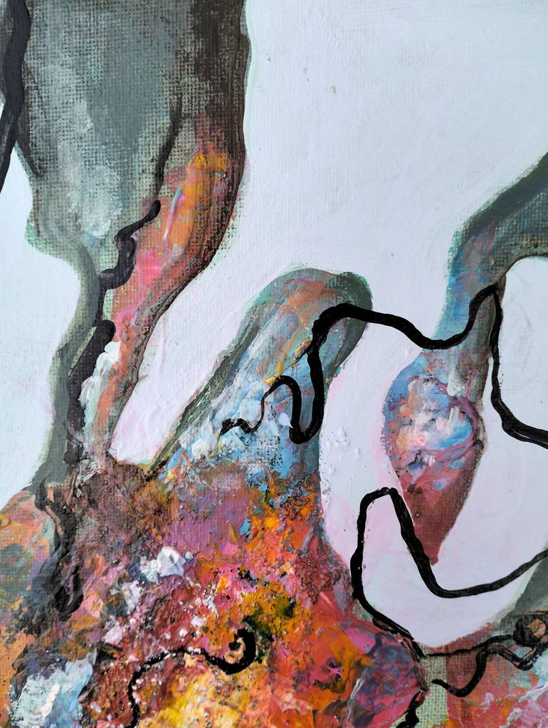 Original Abstract Expressionism Abstract Painting by Lena Kolambet