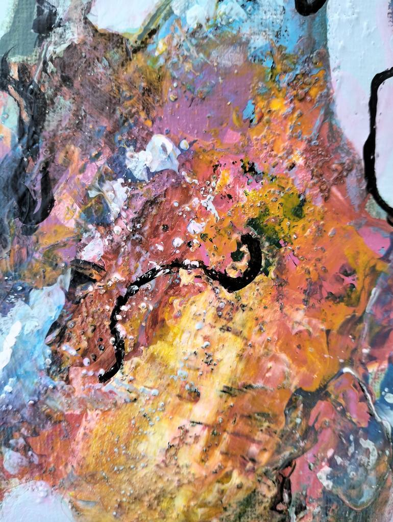 Original Abstract Expressionism Abstract Painting by Lena Kolambet