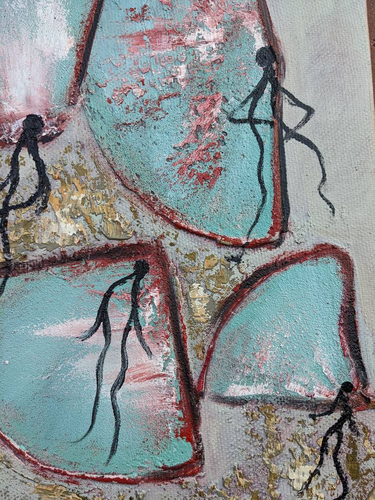 Original Abstract Expressionism Abstract Painting by Lena Kolambet