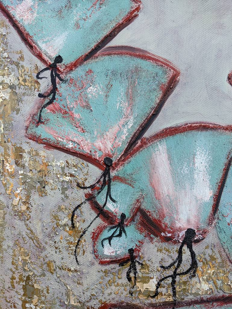 Original Abstract Expressionism Abstract Painting by Lena Kolambet